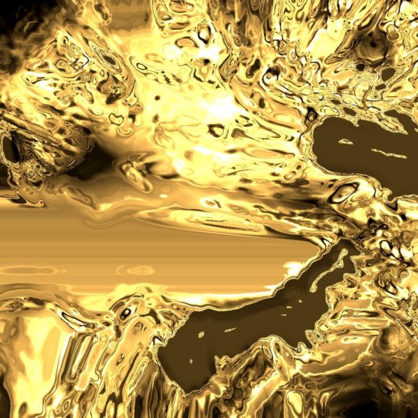 No.74　金のゼリー　動く背景/Gold jelly moving background
