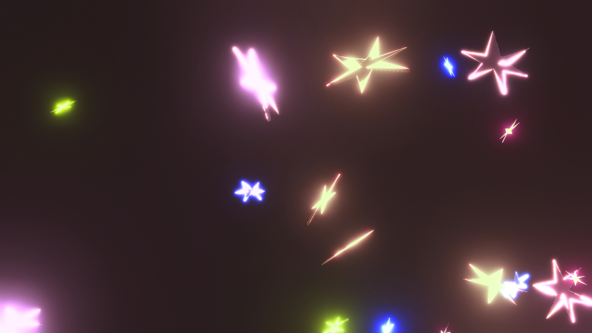No.102 カラフルできらきら星　チカチカ　ランダムに輝く//Colorful twinkling stars, flickering, shining random