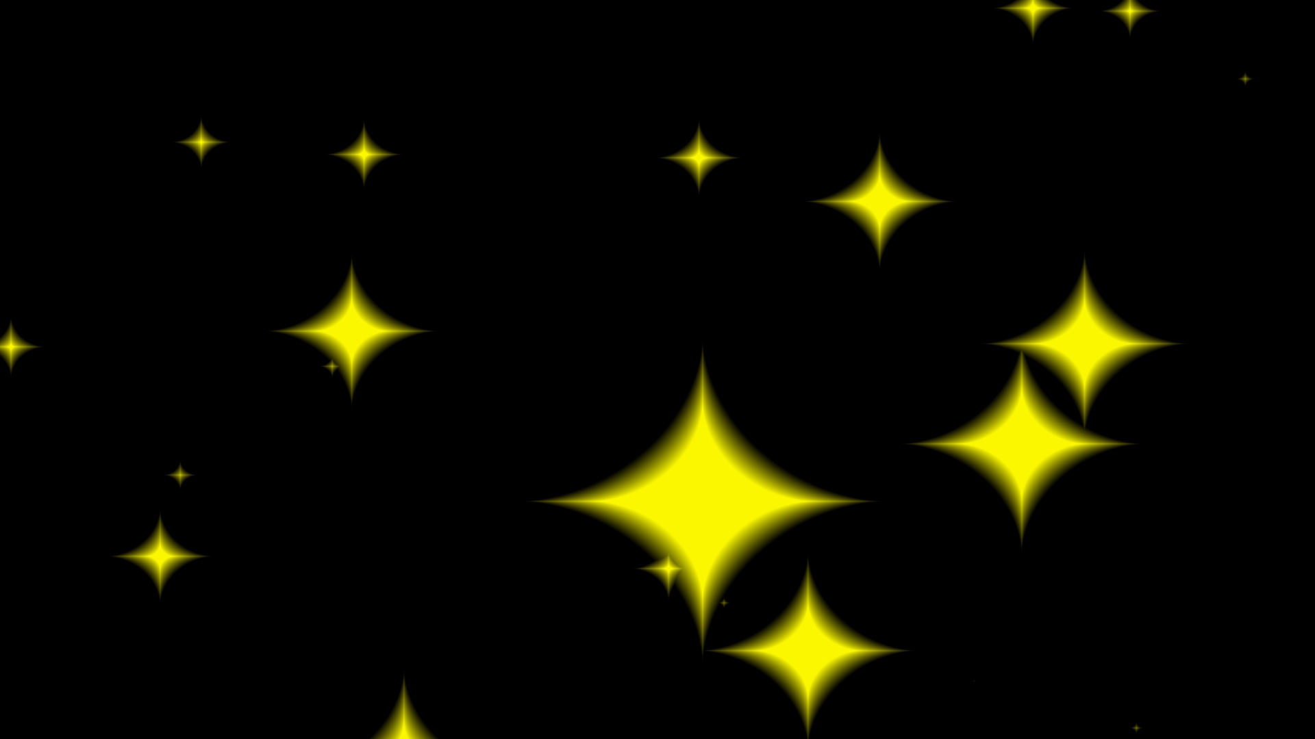 No132 たくさんの星がランダムにキラキラ・チカチカ//Stars randomly sparkle and flick